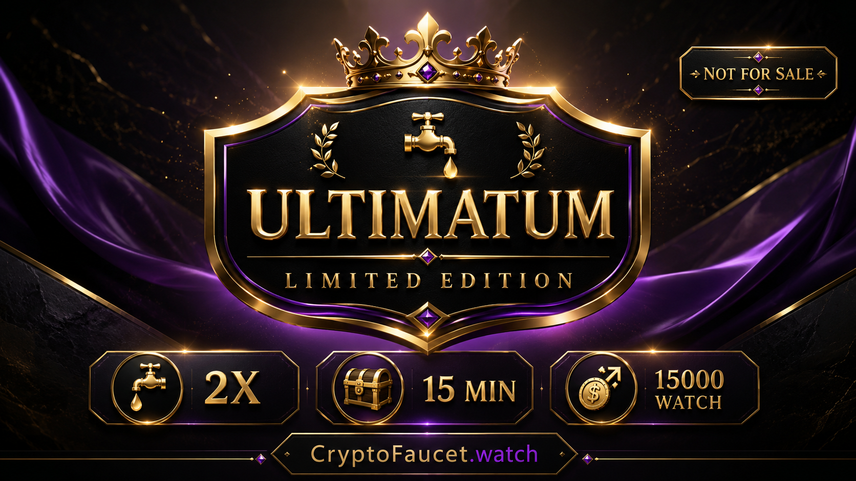 Introducing ULTIMATUM: Limited Edition Membership on CryptoFaucet.watch ⚡